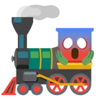 faccina terrorizzata + locomotiva