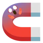 faccina terrorizzata + calamita