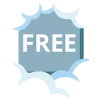 testa tra le nuvole + pulsante FREE