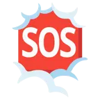 testa tra le nuvole + pulsante SOS