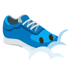 testa tra le nuvole + scarpa sportiva