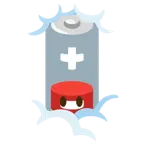 testa tra le nuvole + batteria scarica