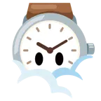testa tra le nuvole + orologio