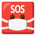 faccina con mascherina + pulsante SOS