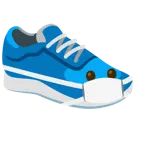 faccina con mascherina + scarpa sportiva