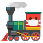 faccina con mascherina + locomotiva