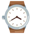upside-down face + watch