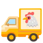 รถขนส่ง + ไก่