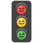 ไฟจราจรแนวตั้ง + หน้ายิ้มตายิ้ม