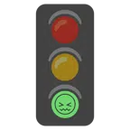ไฟจราจรแนวตั้ง + หน้ารำคาญ