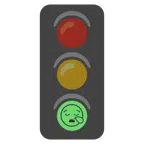 ไฟจราจรแนวตั้ง + ง่วง