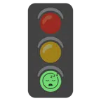 ไฟจราจรแนวตั้ง + หลับ