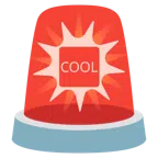 polis lambası + COOL düğmesi