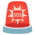 polis lambası + SOS düğmesi