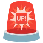 polis lambası + UP! düğmesi