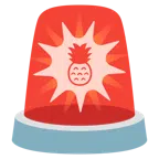 polis lambası + ananas