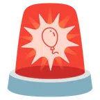 polis lambası + balon