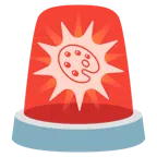 polis lambası + boya paleti