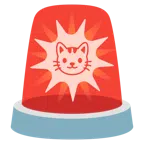 polis lambası + kedi yüzü