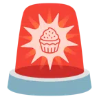polis lambası + cupcake
