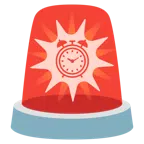 polis lambası + çalar saat