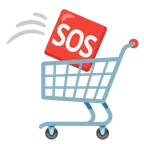 alışveriş arabası + SOS düğmesi