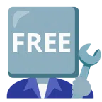 martello e chiave inglese + pulsante FREE