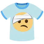 faccina con la testa bendata + t-shirt