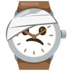 faccina con la testa bendata + orologio