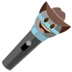 faccina con cappello da cowboy + microfono