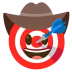 faccina con cappello da cowboy + bersaglio