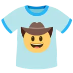faccina con cappello da cowboy + t-shirt