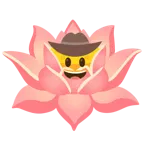 faccina con cappello da cowboy + loto