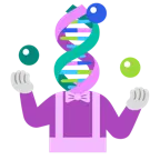 faccina pagliaccio + dna