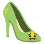 faccina nauseata + scarpa con il tacco