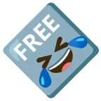 rolling on the floor laughing + FREE button