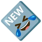 rolling on the floor laughing + NEW button