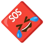 rolling on the floor laughing + SOS button