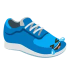 rolling on the floor laughing + running shoe