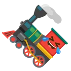 rolling on the floor laughing + locomotive