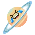 rolling on the floor laughing + ringed planet