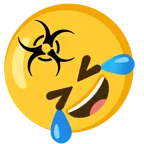 rolling on the floor laughing + biohazard