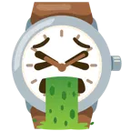 faccina che vomita + orologio