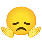 persona che scrolla le spalle + faccina delusa
