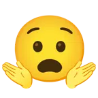 persona che scrolla le spalle + faccina angosciata
