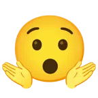 persona che scrolla le spalle + faccina sorpresa