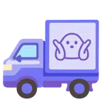 persona che scrolla le spalle + camion
