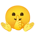 persona che scrolla le spalle + faccina che zittisce