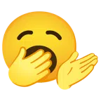 persona che scrolla le spalle + faccina che sbadiglia