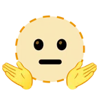 persona che scrolla le spalle + faccina tratteggiata